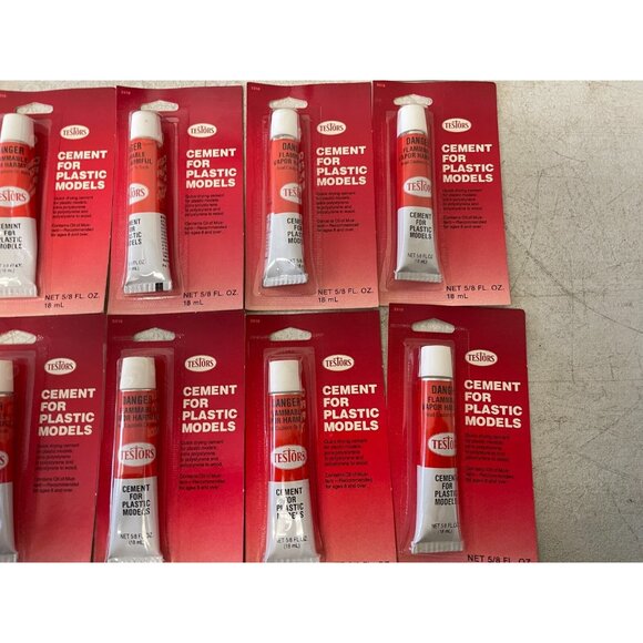 ot of 12 Testors TES3501X Cement Glue for Plastic Models – Airplanes, Tanks, Car - Picture 3 of 6